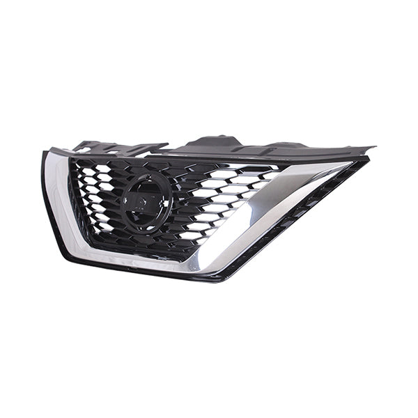 Fits Nissan Qashqai 2013-2024 Radiator Grille Black Incl Chrome Mldg - image 2