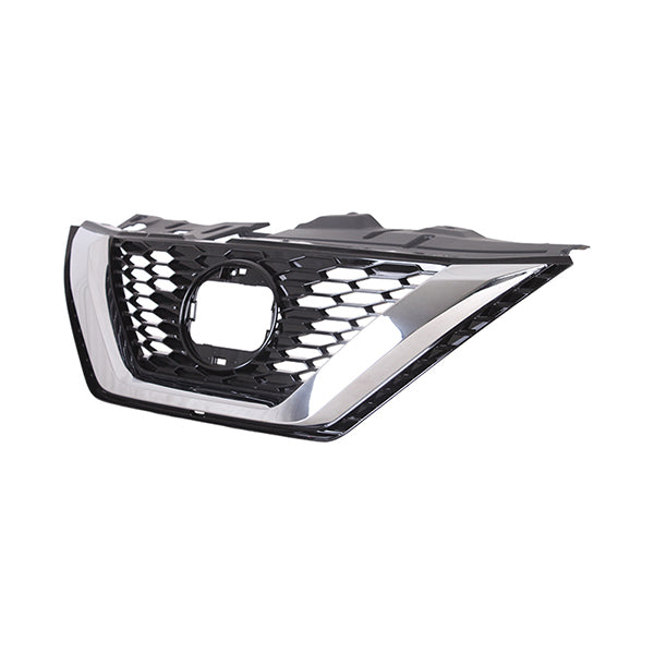 Fits Nissan Qashqai 2013-2024 Radiator Grille Black Incl Chrome Mldg No Camera - image 2