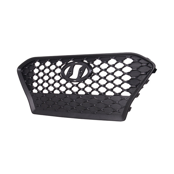 Fits Hyundai Kona Kona Hybrid 2017-2023 Radiator Grille Dark Grey/Black - image 2