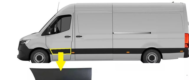 Fits Mercedes Sprinter Peugeot Partner 2009-2023 Front Door Moulding Left - image 2