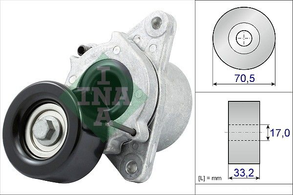 INA Drive Belt Tensioner Pulley 534043510 - image 2