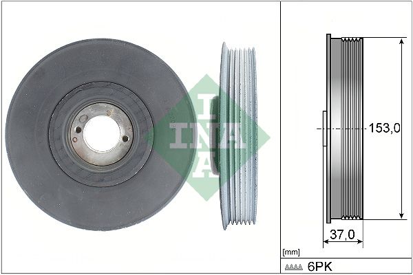 INA Crankshaft Pulley (tvd) 544003910 - image 2