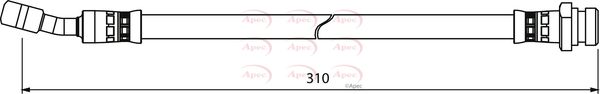 Apec Brake Hose HOS4015 - image 2