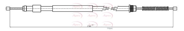 Apec Handbrake Cable CAB1001 - image 2