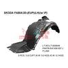 Fits Skoda Fabia 2021-2024 Front Wing Splashguard Left thumbnail