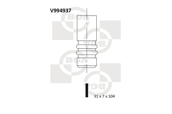 BGA Intake Valve Inlet V994937 - image 2