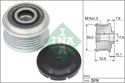 INA Overrunning Alternator Pulley 535035910