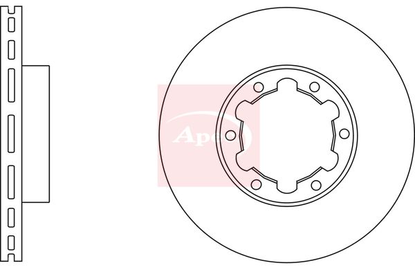 Apec Brake Disc DSK2598 - image 2