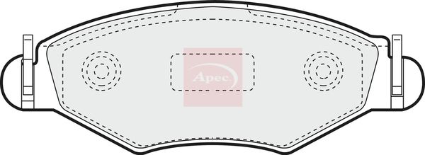 Apec Brake Pads Set PAD1213 - image 2