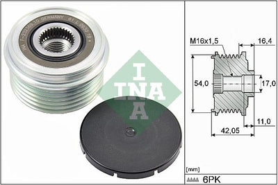 INA Overrunning Alternator Pulley 535028510