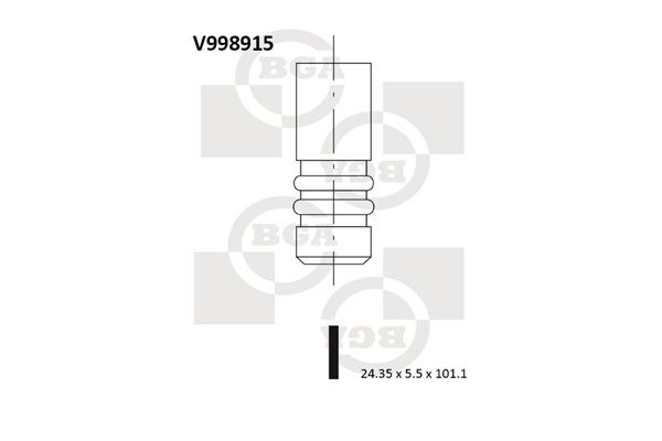 BGA Exhaust Valve V998915 - image 2