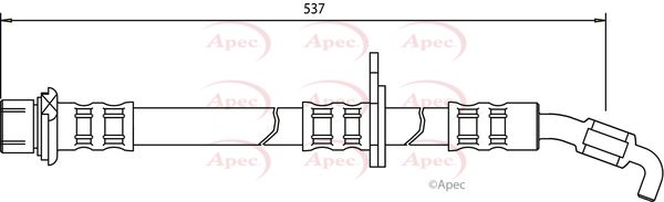 Apec Brake Hose HOS3075 - image 2