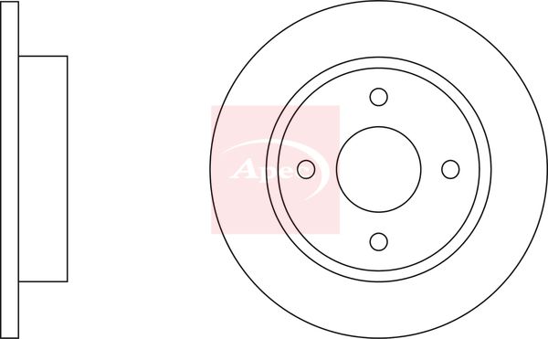 Apec Brake Disc DSK163 - image 2