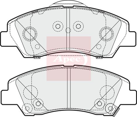 Apec Brake Pads Set PAD2012 - image 2