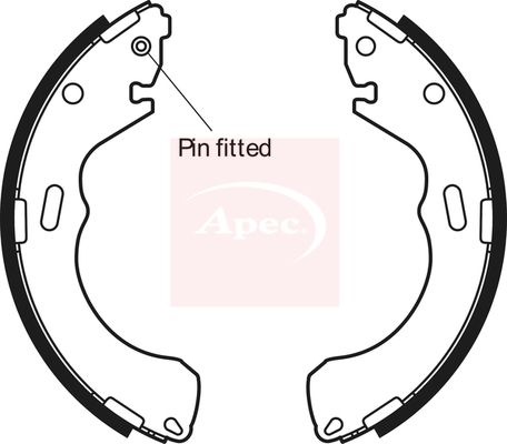 Apec Brake Shoes Set SHU603 - image 2