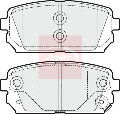 Apec Brake Pads Set PAD1618 - image 2