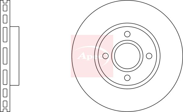 Apec Brake Disc DSK685 - image 2