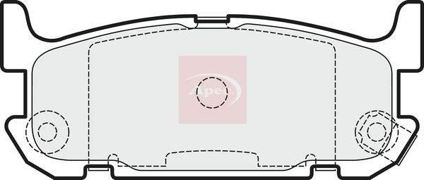 Apec Brake Pads Set PAD1513 - image 2