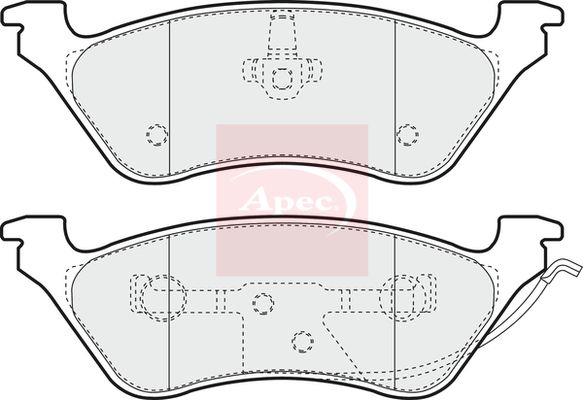 Apec Brake Pads Set PAD1218 - image 2