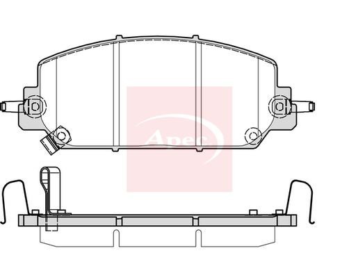 Apec Brake Pads Set PAD2383 - image 2