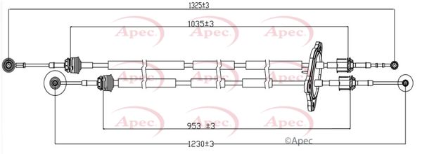 Apec Gear Change Cable CAB7034 - image 2