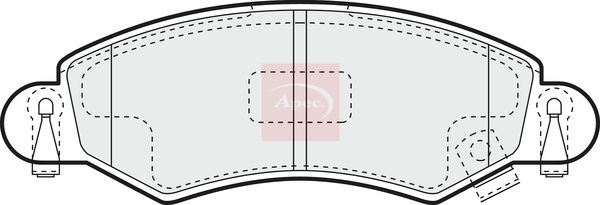 Apec Brake Pads Set PAD1165 - image 2