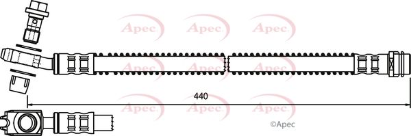 Apec Brake Hose HOS3743 - image 2