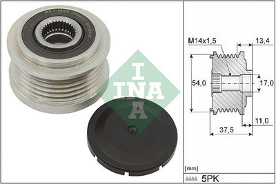 INA Overrunning Alternator Pulley 535027810