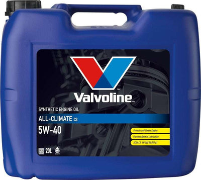 Valvoline All Climate C3 5W-40 Engine Oil Full Synthetic 20L - tradevehicleparts.co.uk
