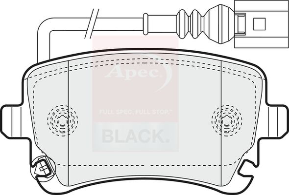 Apec Brake Pads Set PAD1352B - image 2