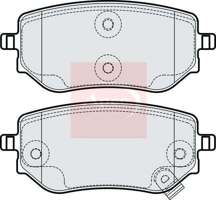 Apec Brake Pads Set PAD2240 - image 2