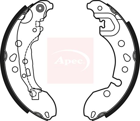 Apec Brake Shoes Set SHU827 - image 2