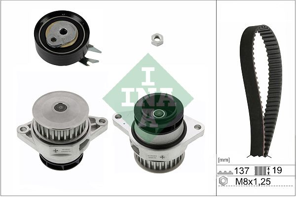 INA Timing Belt Kit & Water Pump 530016730 - image 2