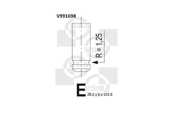 BGA Exhaust Valve V991698 - image 2