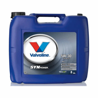 Valvoline Synpower DX1 5W-30 Engine Oil Full Synthetic 20L - tradevehicleparts.co.uk