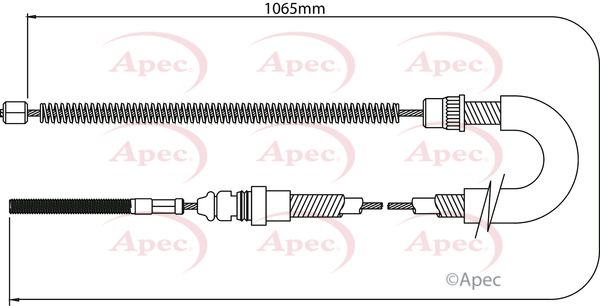 Apec Handbrake Cable CAB1060 - image 2