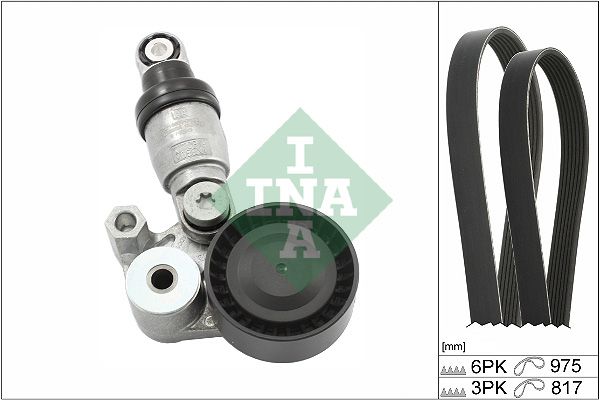 INA Drive Belt Kit 529054010 - image 2