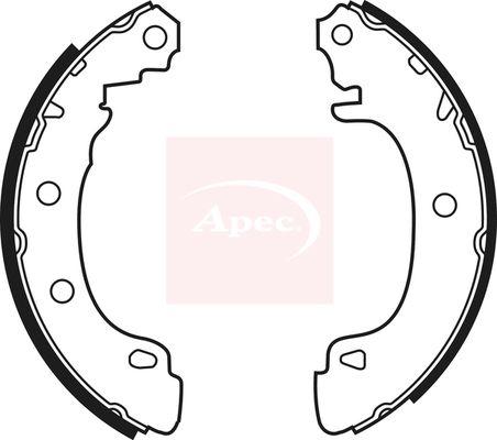 Apec Brake Shoes Set SHU541 - image 2
