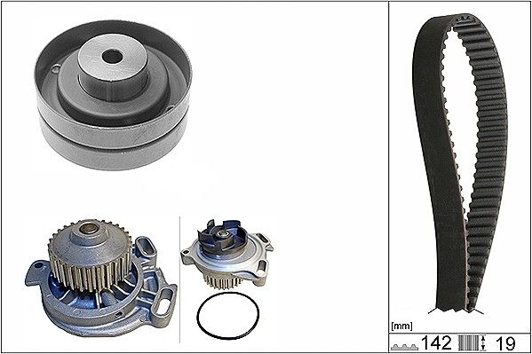 INA Timing Belt Kit & Water Pump 530015630 - image 2