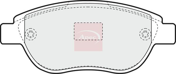 Apec Brake Pads Set PAD1194 - image 2