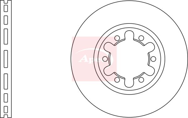 Apec Brake Disc DSK2316 - image 2