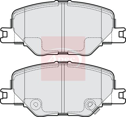 Apec Brake Pads Set PAD2253 - image 2