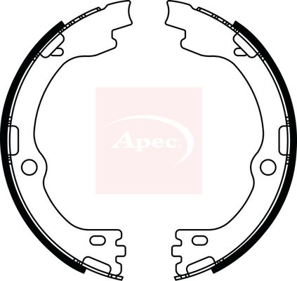 Apec Brake Shoes Set SHU837 - image 2