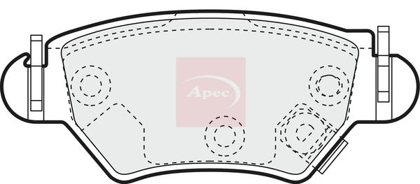 Apec Brake Pads Set PAD1133 - image 2