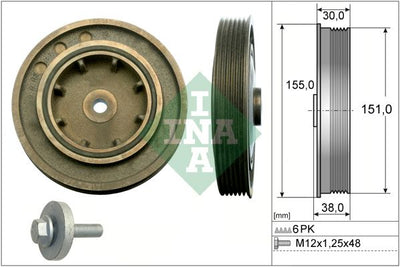 INA Crankshaft Pulley (tvd) 544010120