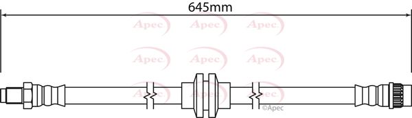 Apec Brake Hose HOS4183 - image 2