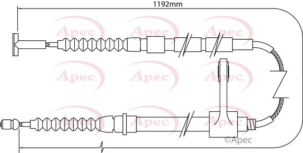 Apec Handbrake Cable CAB1005 - image 2