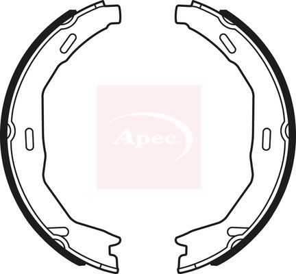 Apec Brake Shoes Set SHU725 - image 2