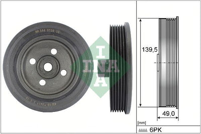 INA Crankshaft Pulley (tvd) 544013910
