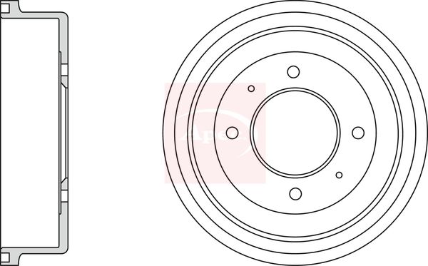 Apec Brake Drum DRM9981 - image 2